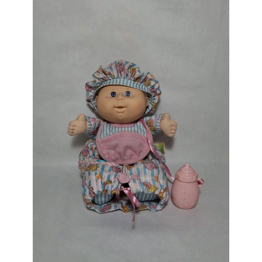 1992 Cabbage Patch Kids Toddler Collection Love N Care Baby Purple Eyes Orange H